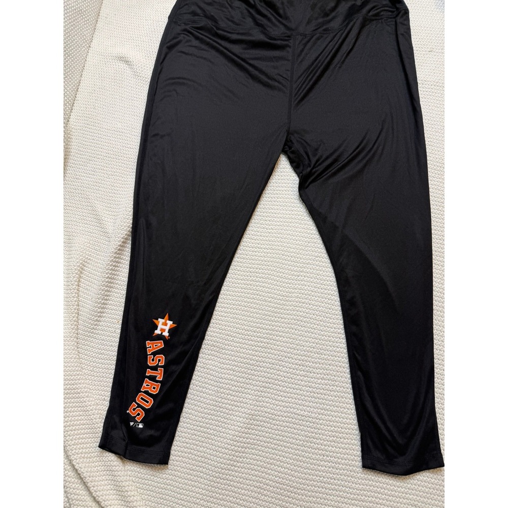 Fanatics Houston Astros Womens 3XL Black Leggings MLB Baseball Athletic Pants